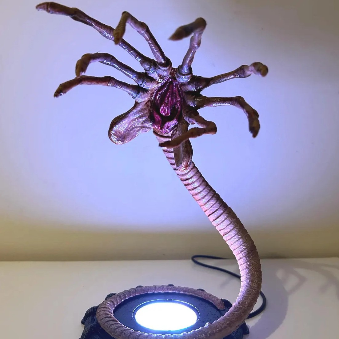 Lighting Decoration For Home - โคมไฟ Alien Facehugger ไฟกลางคืน, ไฟกระพริบตกแต่งฟักทองฮาโลวีนพร้อมไฟ LED,