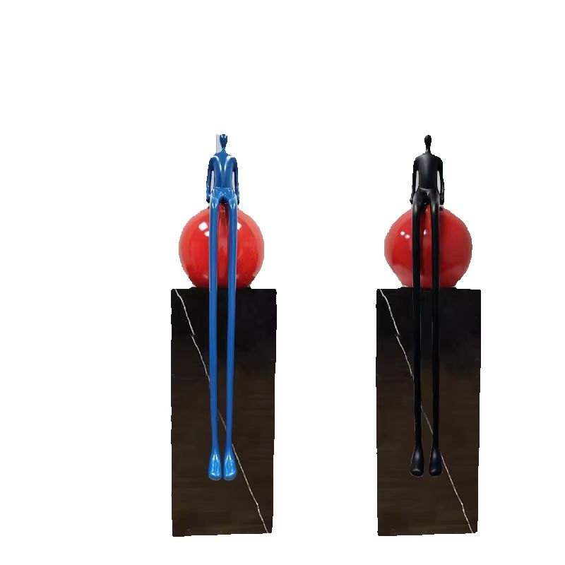 Office Lighting Decor - ของตกแต่งพื้นนุ่มสำหรับสำนักงานขาย สไตล์หรูหราเบาๆ สร้างสรรค์ รูปตัวละครขาเรียวยาวแบบนามธรรมระดับไฮเอนด์