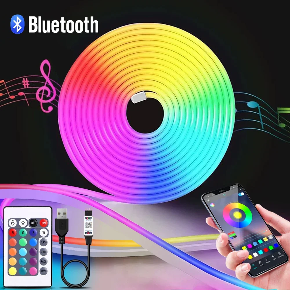 Lighting Decoration For Home - ไฟนีออน LED RGB ขนาด 1-5 เมตร