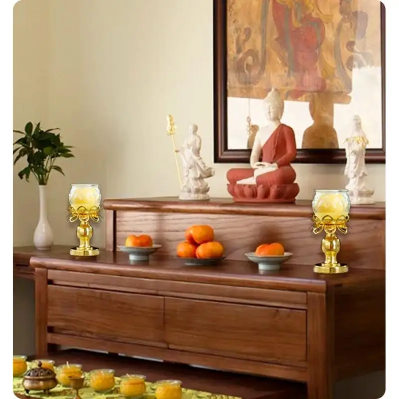 2 ชิ้น ที่วางโคมไฟดอกบัวสีทองส - Lighting Decoration For Diwali บทวิจารณ์และราคา