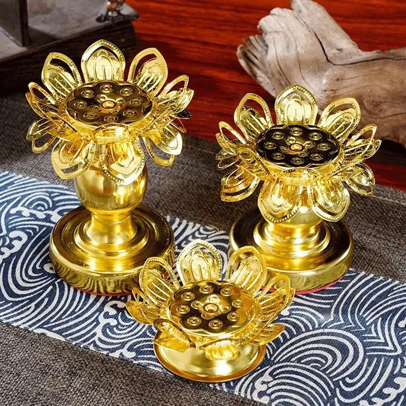 2 ชิ้น ที่วางโคมไฟดอกบัวสีทองส - Lighting Decoration For Diwali บทวิจารณ์และราคา