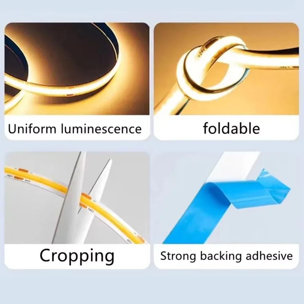 ไฟเส้น LED COB ขนาด 8 มม. DC12 - Lighting Decor And More บทวิจารณ์และราคา