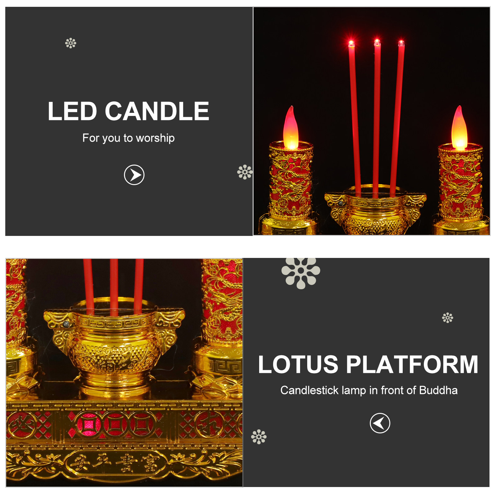 โคมไฟพระพุทธรูปสไตล์จีนย้อนยุค - Office Lighting Decor บทวิจารณ์และราคา