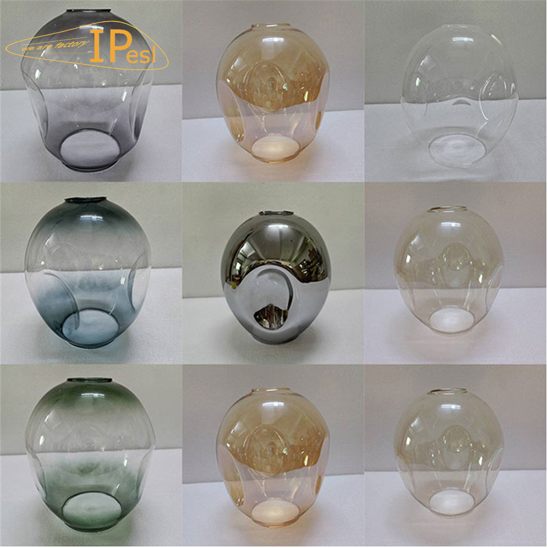 โคมไฟระย้า ฝาครอบแก้วใส สีเหลื - Geometric Lamp Shade บทวิจารณ์และราคา