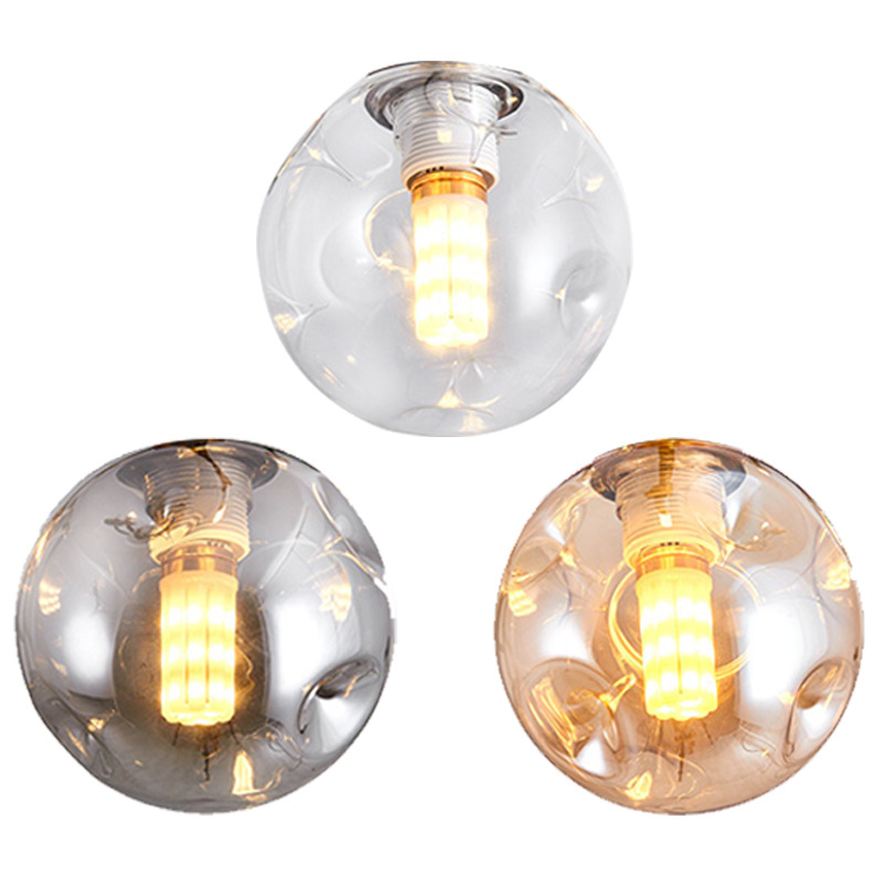 โคมไฟระย้า ฝาครอบแก้วใส สีเหลื - Geometric Lamp Shade บทวิจารณ์และราคา