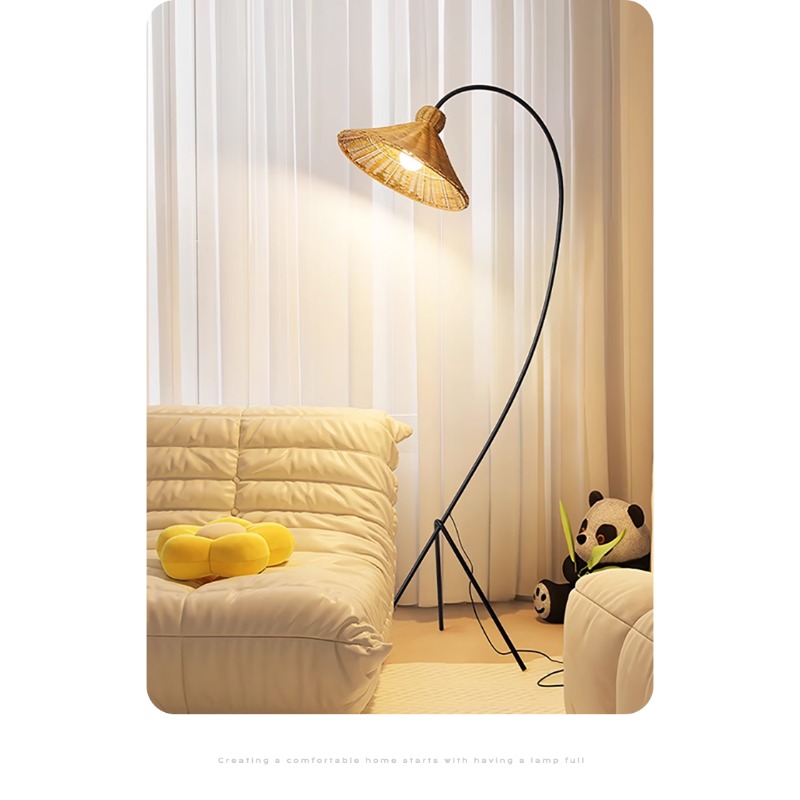โคมไฟตั้งพื้นหวายสไตล์กลางศตวร - Lighting Home Decor Items บทวิจารณ์และราคา
