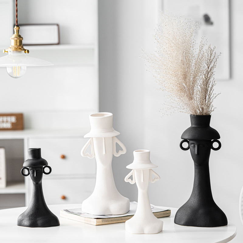 แจกันดอกไม้เซรามิกรูปคนสไตล์หร - Home Decor Lighting Wholesale บทวิจารณ์และราคา